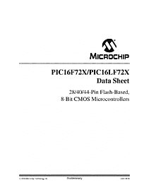 DataSheet PIC16LF723 pdf